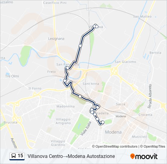 15 bus Line Map