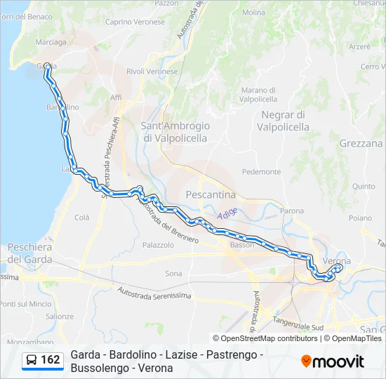 162 Bus Line Map