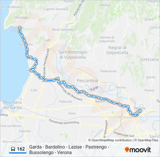 162 Bus Line Map