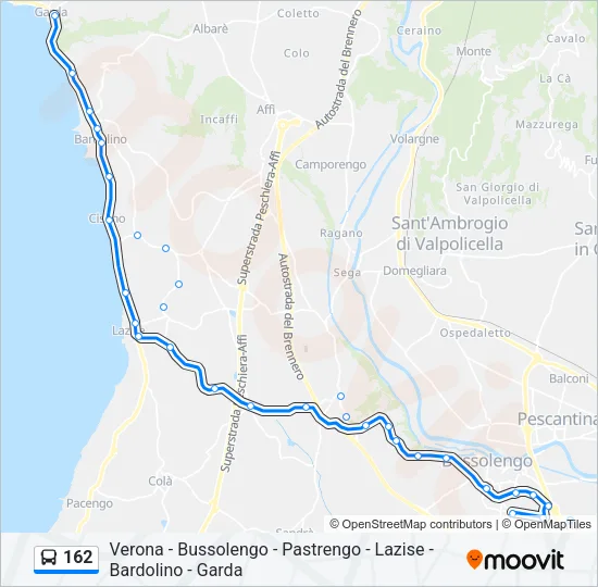 162 Bus Line Map