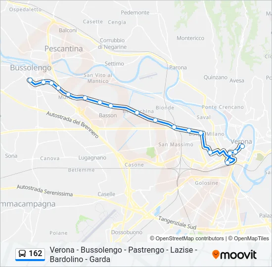 162 Bus Line Map