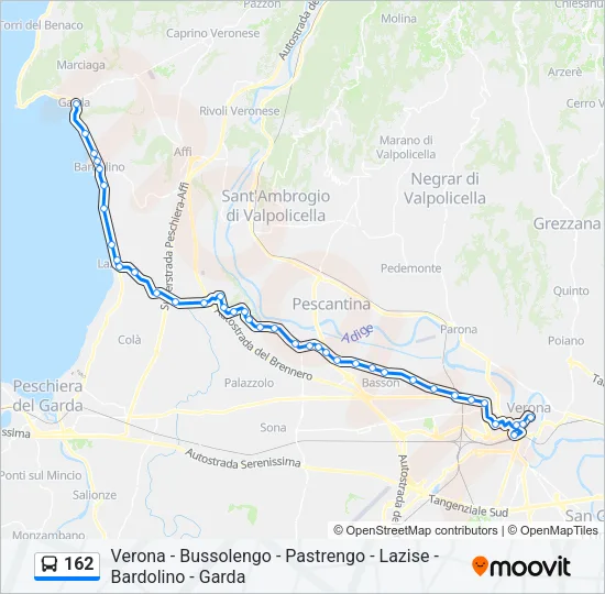 162 Bus Line Map