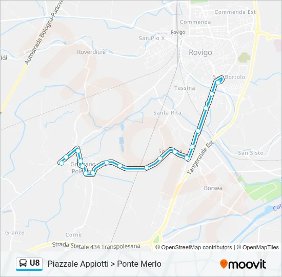 U8 Bus Line Map