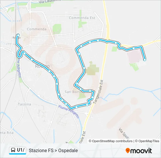 U1/ Bus Line Map