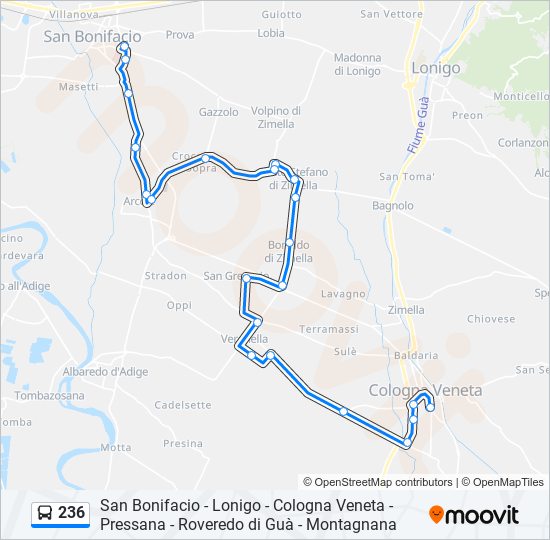 236 bus Line Map