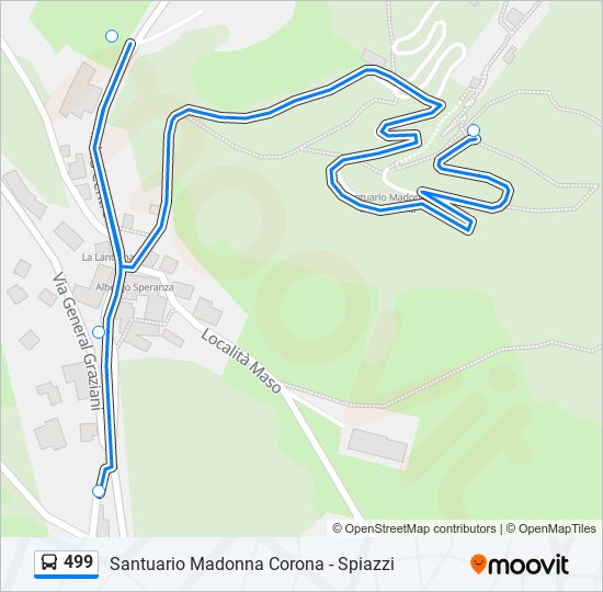 499 bus Line Map