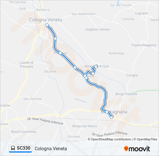 SC330 bus Line Map