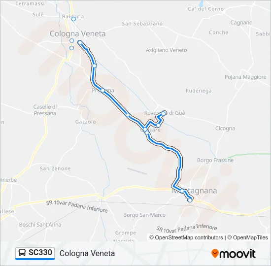SC330 Bus Line Map