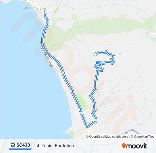 SC430 Bus Line Map