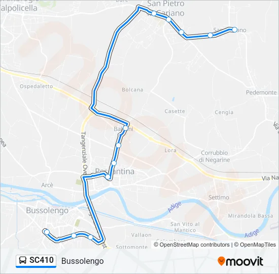 SC410 Bus Line Map
