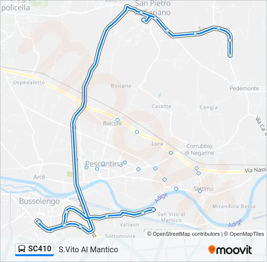 SC410 Bus Line Map