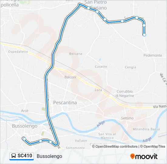 SC410 Bus Line Map