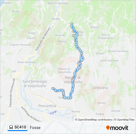 SC410 Bus Line Map