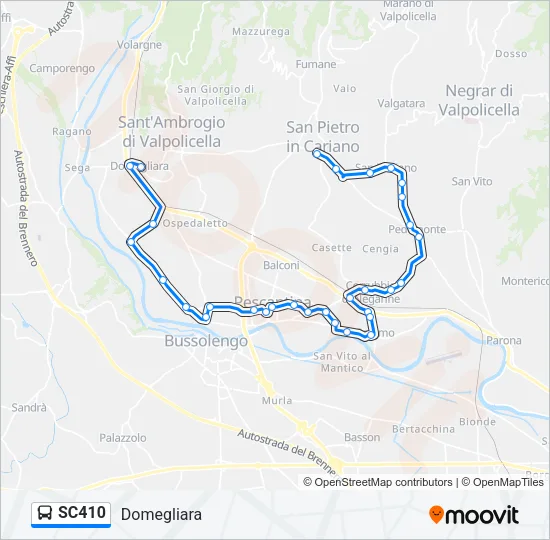 SC410 Bus Line Map
