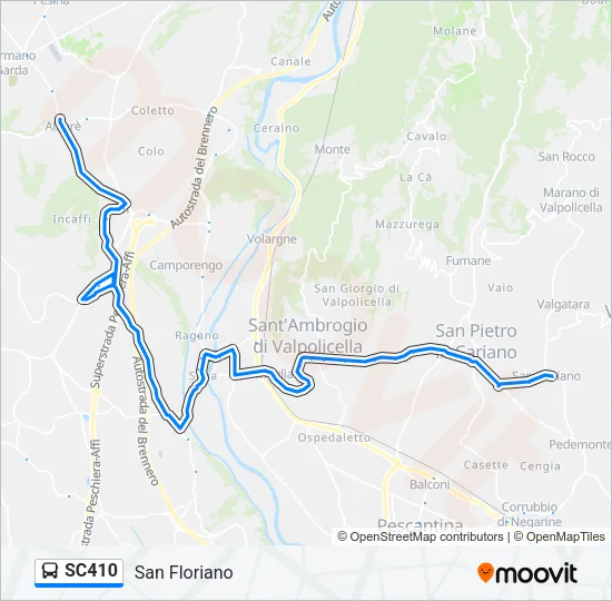 SC410 Bus Line Map