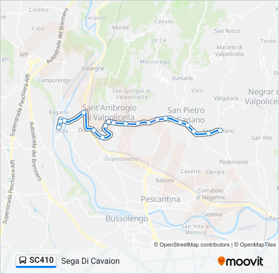 SC410 Bus Line Map