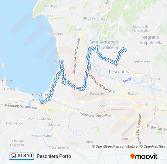 SC410 Bus Line Map