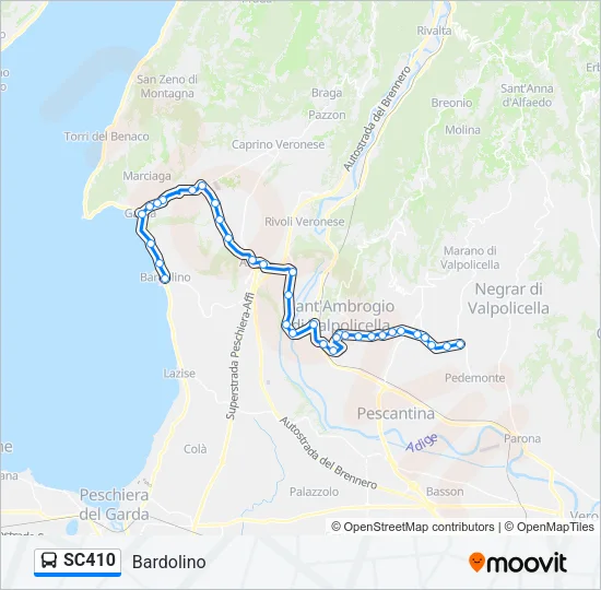 SC410 Bus Line Map