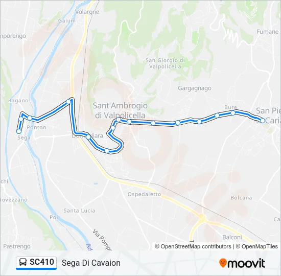 SC410 Bus Line Map