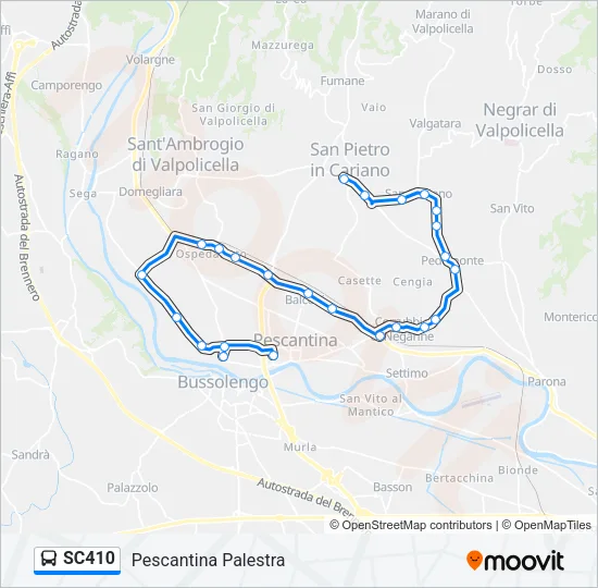 SC410 Bus Line Map