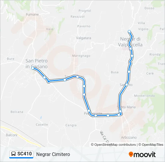 SC410 Bus Line Map