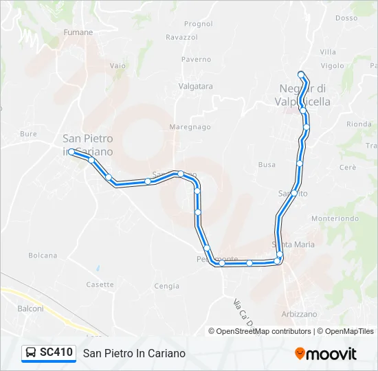 SC410 Bus Line Map