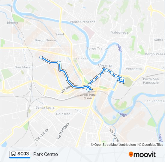 SC03 bus Line Map