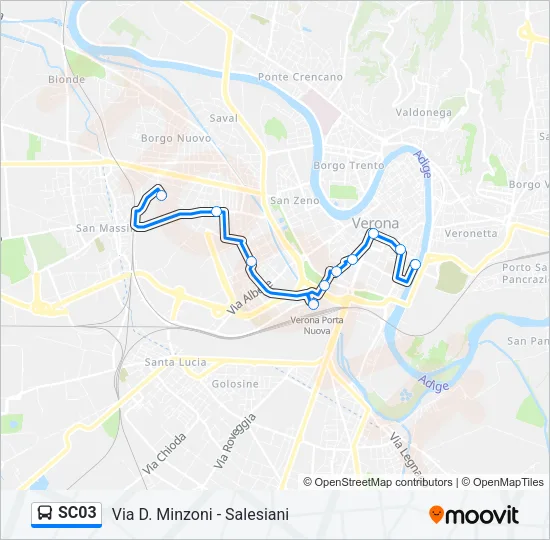 SC03 Bus Line Map