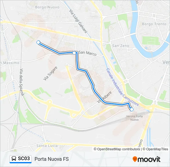 SC03 Bus Line Map