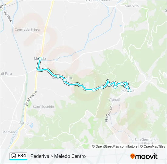 E34 Bus Line Map