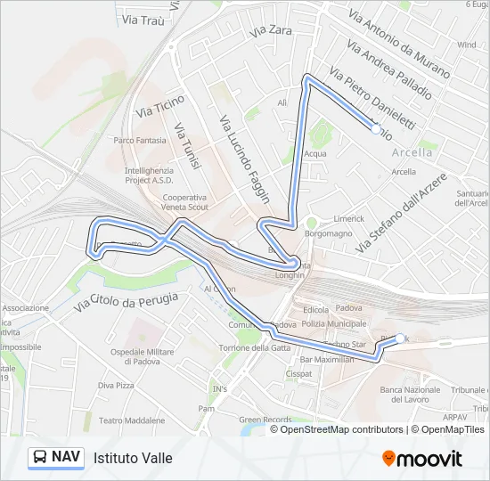 NAV Bus Line Map
