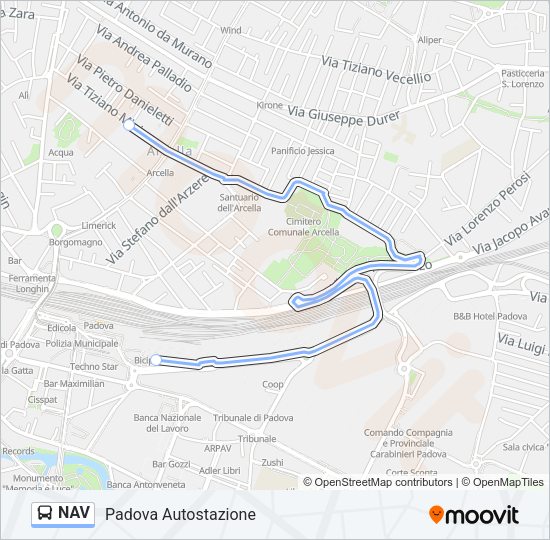 NAV Bus Line Map
