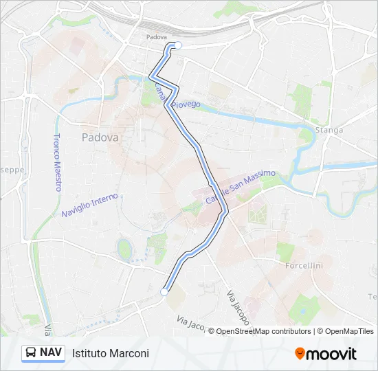 NAV Bus Line Map