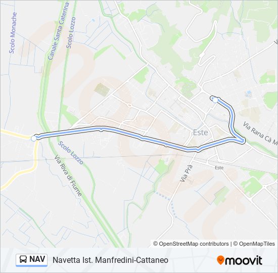 NAV bus Line Map
