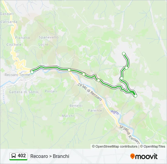 402 Bus Line Map