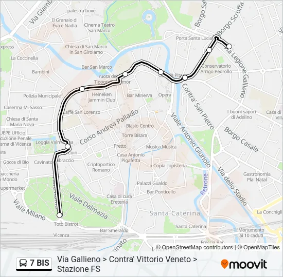 7 BIS Bus Line Map