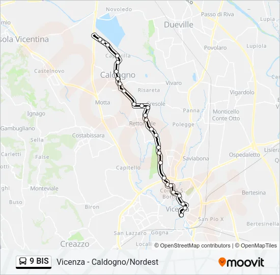 9 BIS Bus Line Map