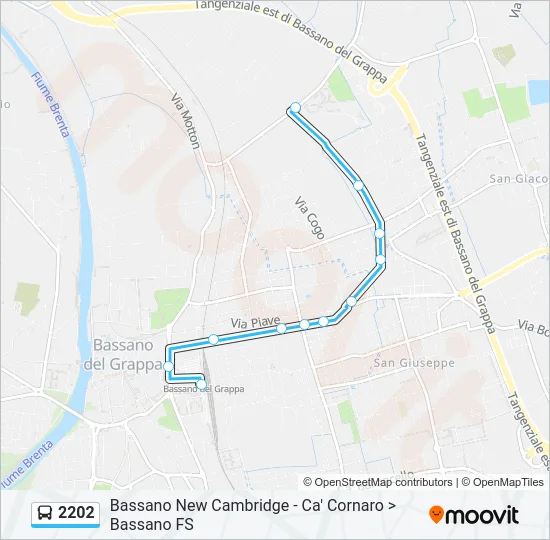 2202 Bus Line Map
