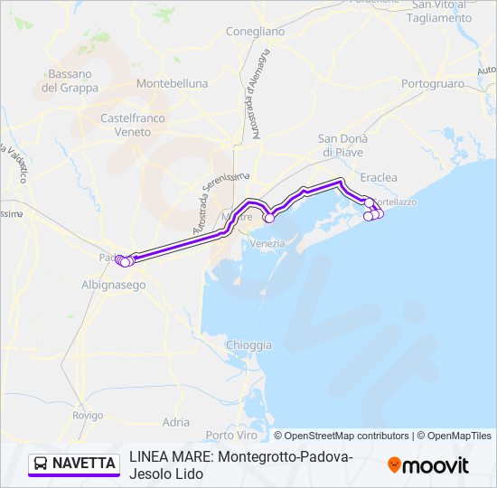 NAVETTA bus Line Map