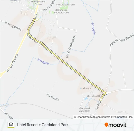 PARCO-HOTEL RESORT Bus Line Map