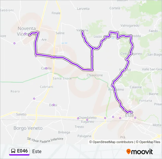 E046 Bus Line Map
