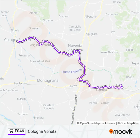 E046 Bus Line Map