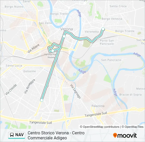 NAV Bus Line Map