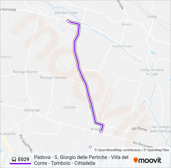 E029 Bus Line Map