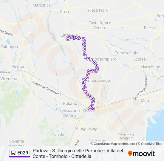 E029 Bus Line Map