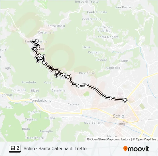 2 Bus Line Map