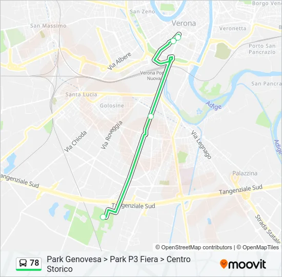 78 Bus Line Map