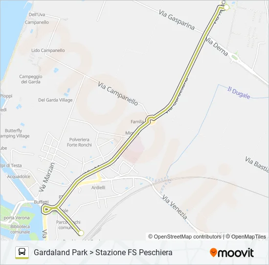 STAZIONE FS-PARCO Bus Line Map
