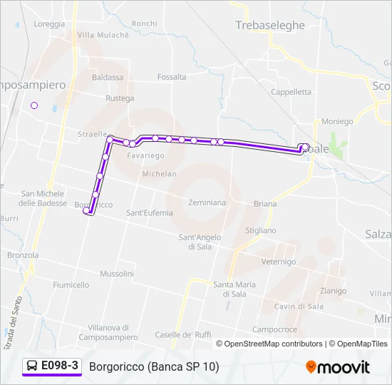 E098-3 Bus Line Map