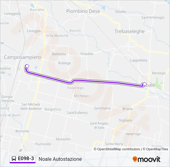 E098-3 Bus Line Map